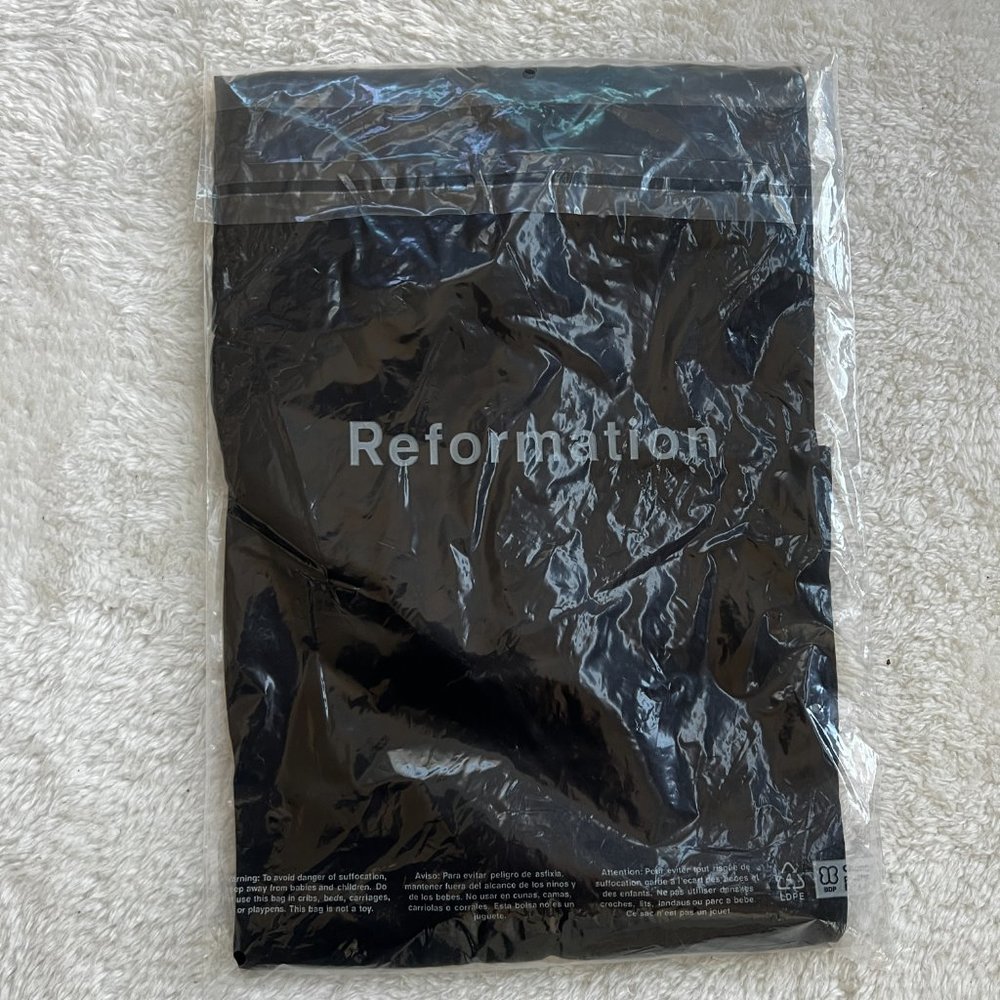 Reformation Frankie Silk Dress in Rosette | New | Last One - Picture 10 of 14